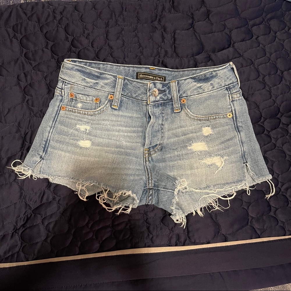 abercrombie denim shorts